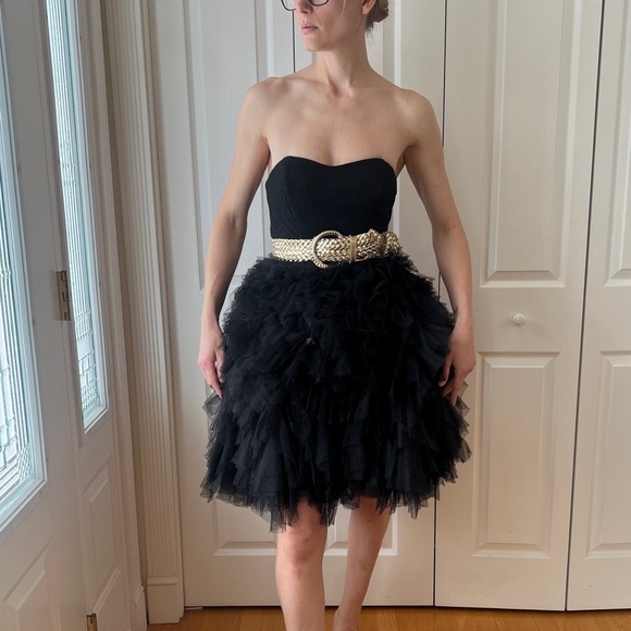 Betsey Johnson Strapless Tulle Cocktail Dress - Picture 7 of 7